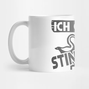 Stinktier Spruch Abfall essen Mülltonne Design Mug